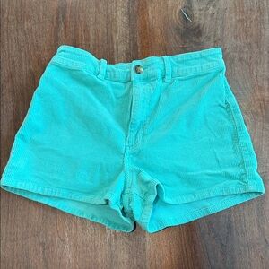 Billabong Teal High-Waist Corduroy Shorts